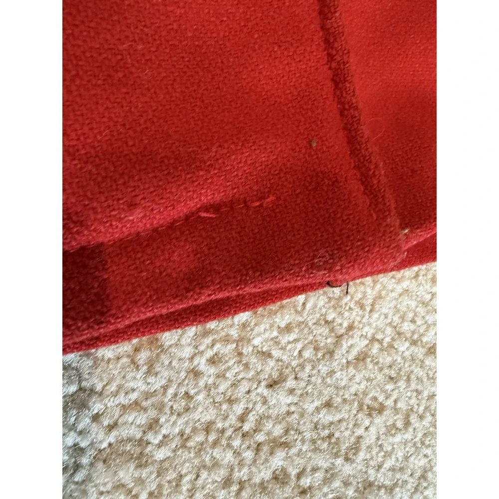 Vintage Varsity Long‎ Letterman Car Coat Wool Leather Jacket Red Black Stadium